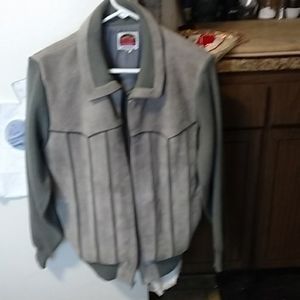 Miller size medium jacket sweater & leather